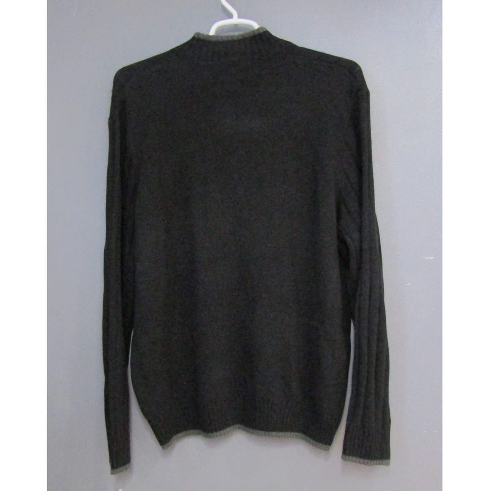 NEW Geoffrey Beene Black & Gray 1/4 Zip Cable XXL - Picture 3 of 5